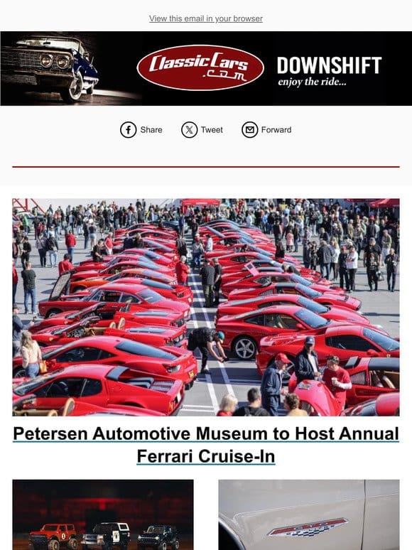 Petersen Automotive Museum to Host Annual Ferrari Cruise-In