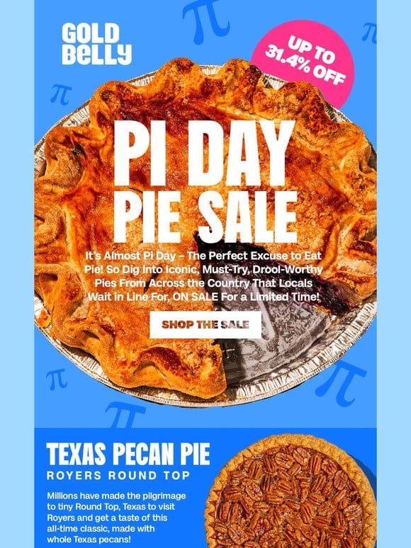 Pi Day Pie Sale – 31.4% OFF Today Only!
