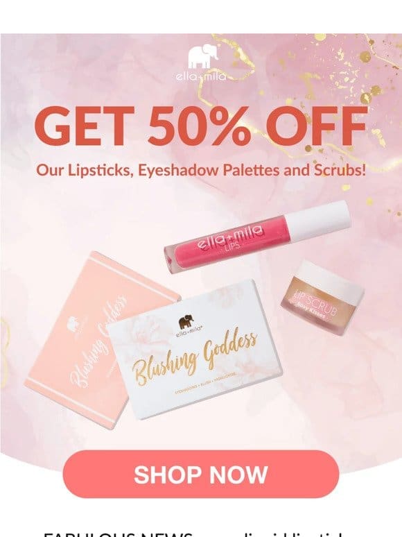 Plant-based makeup at 50% off