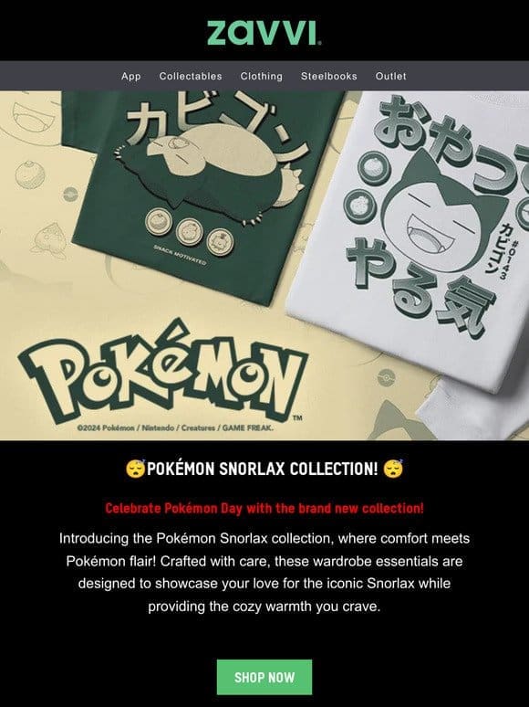 Pokémon Day! Brand New Snorlax Collection