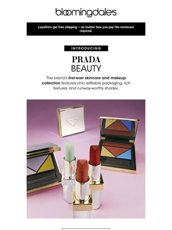 Prada fan alert! New makeup and skincare