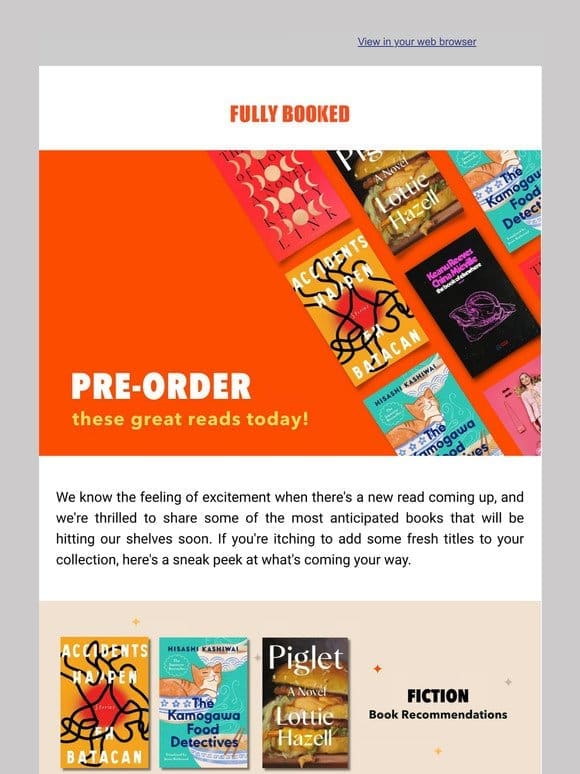Pre-Order these Great Reads