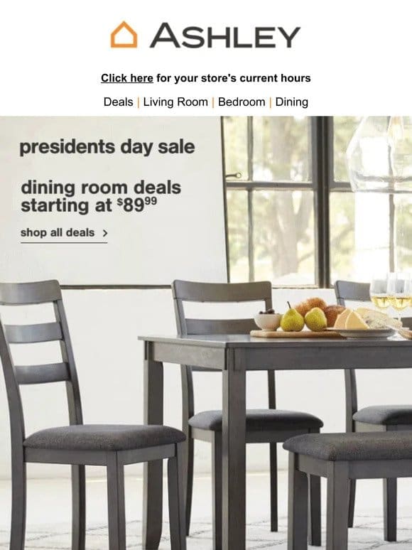 Presidents Day Sale: Dining Room Deals from $89.99， Ending Soon.