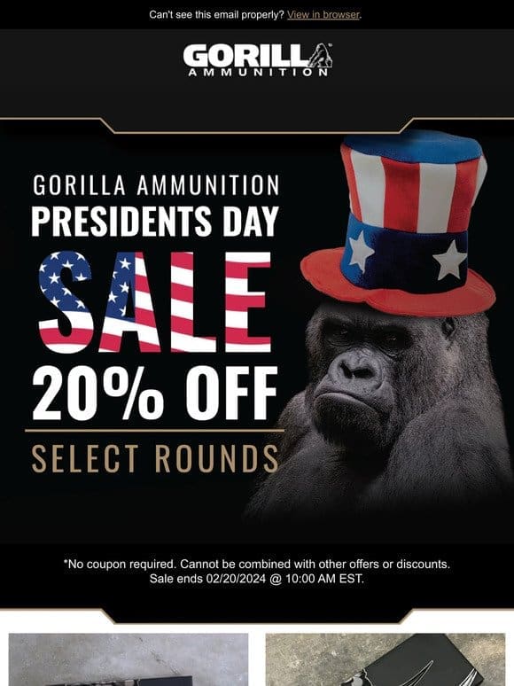 Presidents Day Sale!