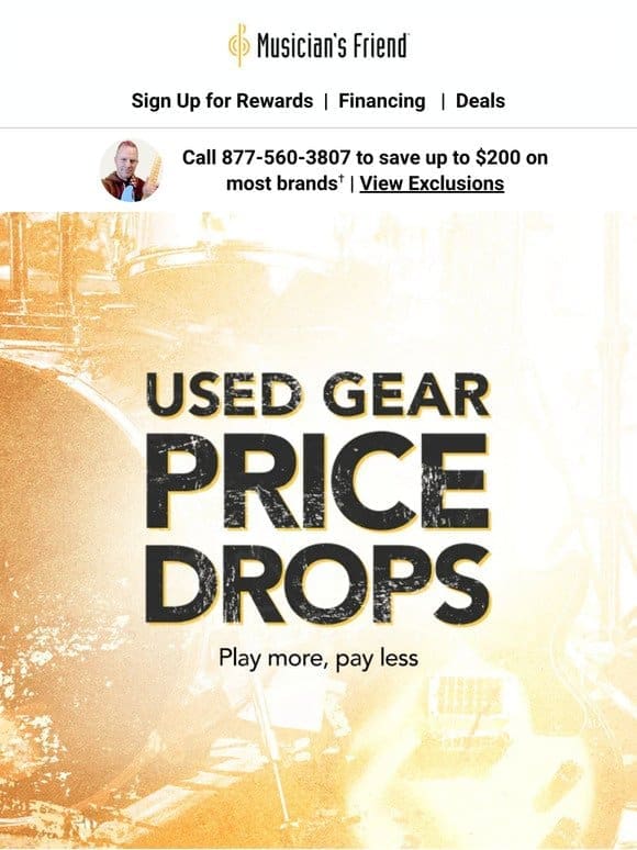 Price drop: Used gear collection