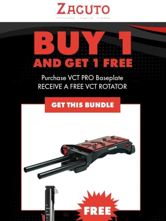 Purchase VCT PRO Baseplate – Receive a FREE VCT Rotator