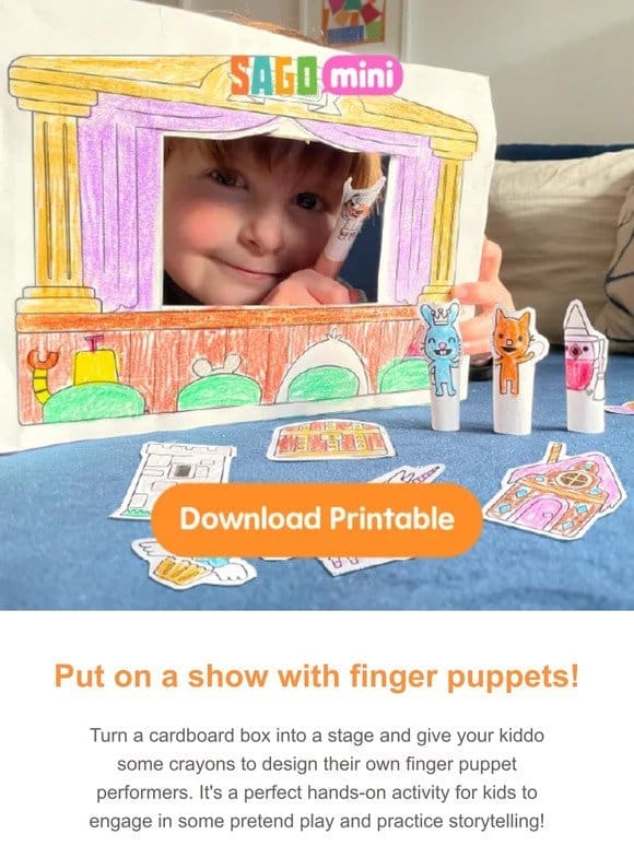 Put on a show with finger puppets!