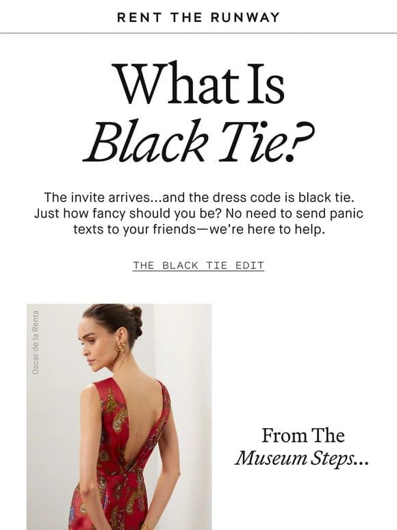 Question: What is black tie?