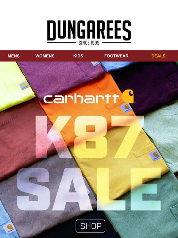 REMINDER: Carhartt Pocket T-Shirts are 25% Off