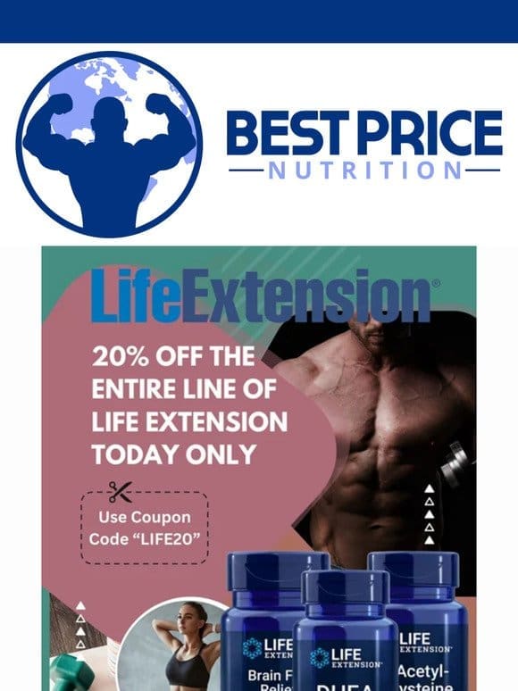 Rare 20% OFF Life Extension Sale