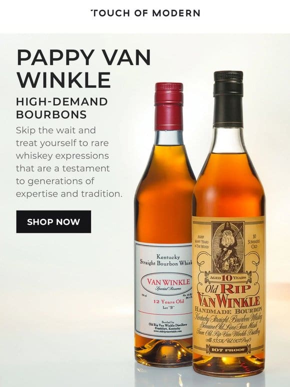 Rare Pappy Van Winkle Bourbons You Don’t Wanna Miss