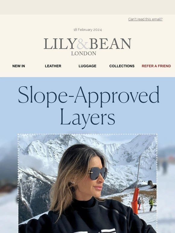Ready to hit the Slopes in Lily & Bean? ⛷️