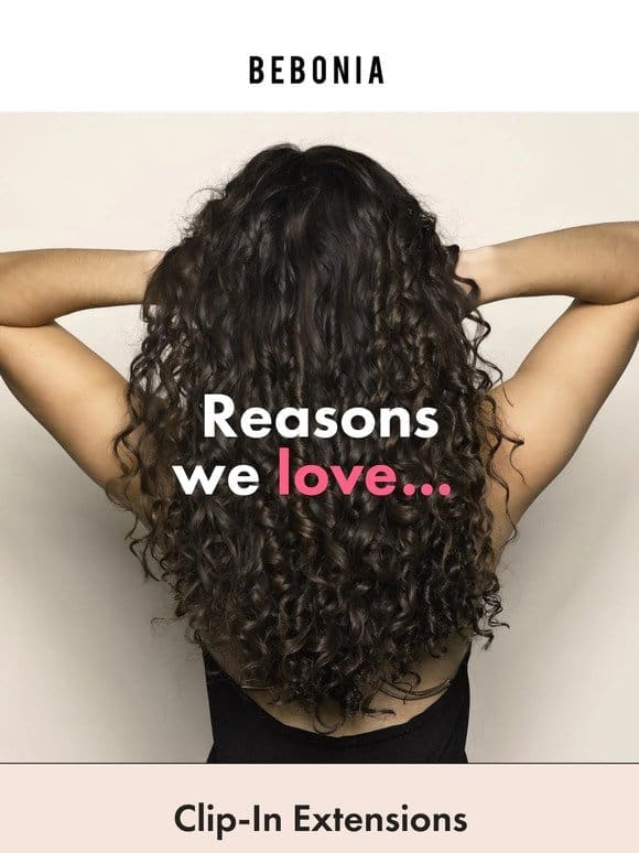 Reasons we ♥️ curly extensions!