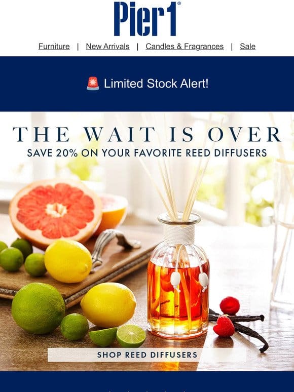 Reed Diffusers at Irresistible Prices Today! Hurry， Limited Quantities Available!