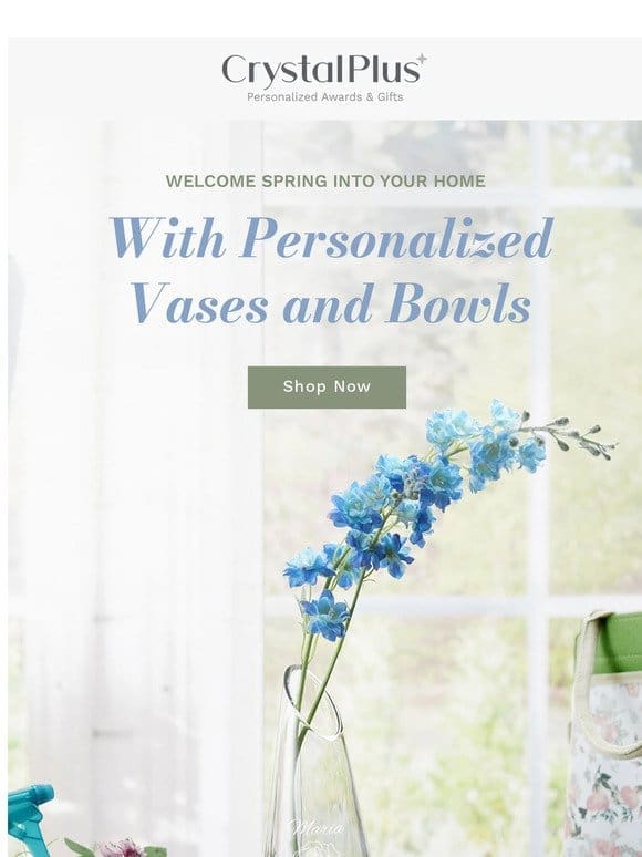 Refresh Your Home for Spring with 10% Off Personalized Home Decor!