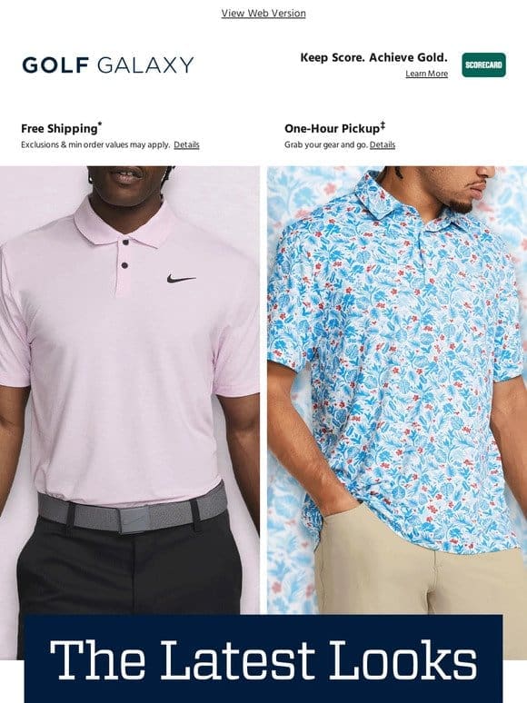 Refresh your look just in time for spring rounds  ️‍♂️