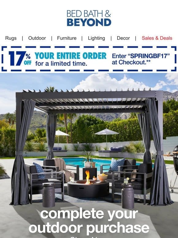 Revamp Your Patio: Score Great Deals on Outdoor Essentials with 17% Off