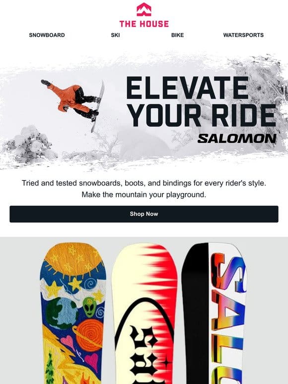 Rise and Ride with Salomon: Up to 35% Off