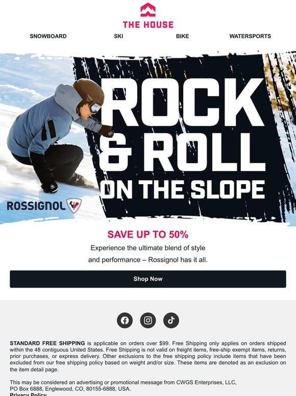 Rock the Slope with Gear from Rossignol – up to 50% off