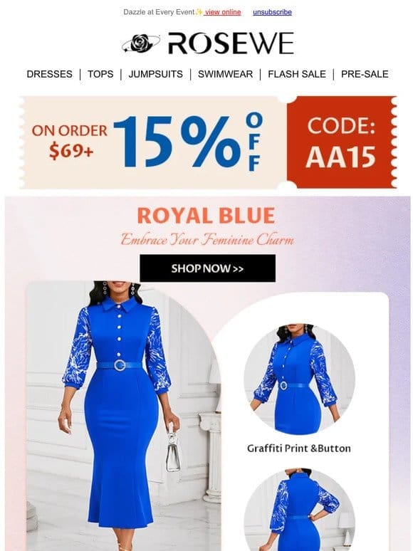 Royal Blue Elegance: Discover the Regal Charm!