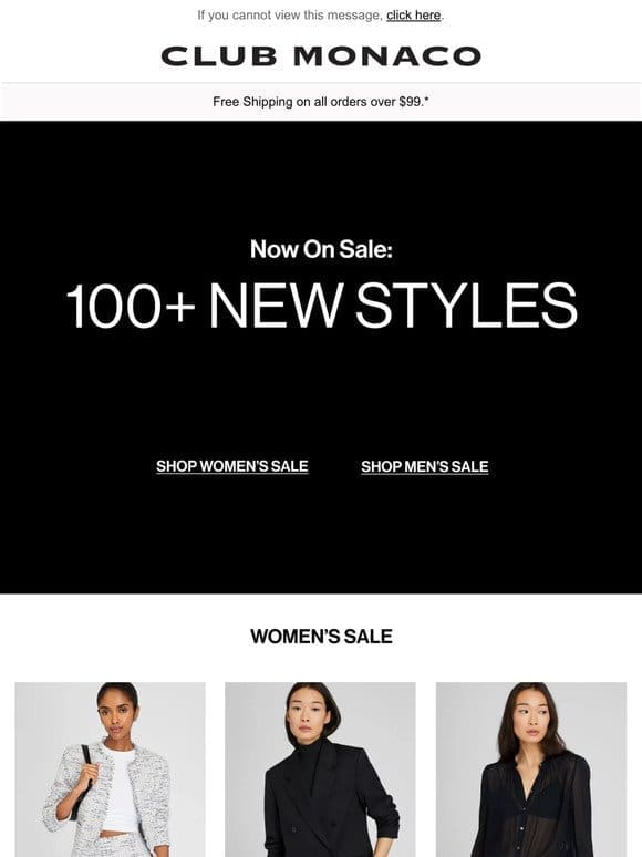 SALE: 100+ New Styles Just Added