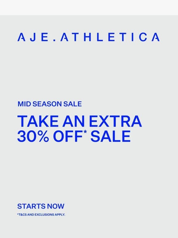 SALE’S ON SALE | An Extra 30% Off* Mid Season Sale