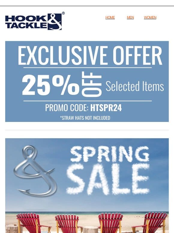 SAVE 25% off Selected Styles – Spring Savings Exclusive
