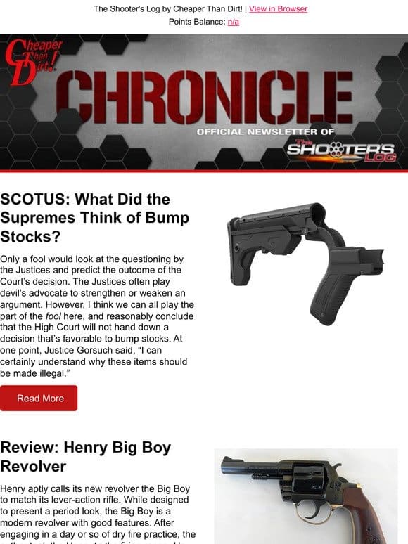 SCOTUS Thoughts on Bump Stocks， Top Pistol Caliber Carbines， GLOCK Ultimate Combat Handguns and More