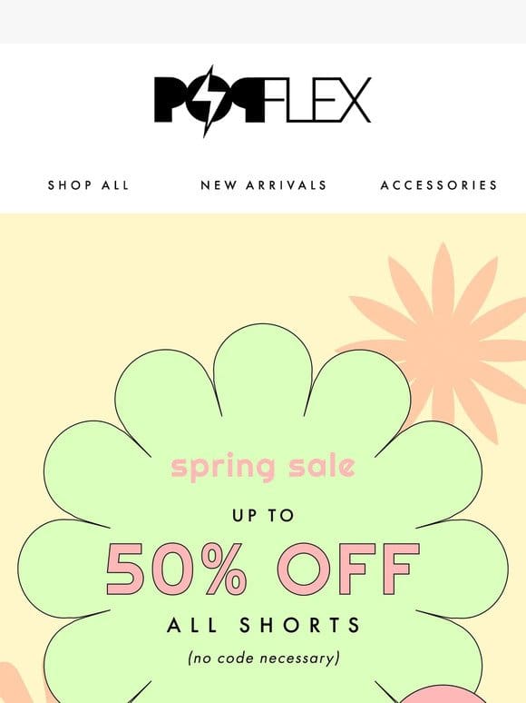 SPRING SALE! Up to 50% OFF shorts