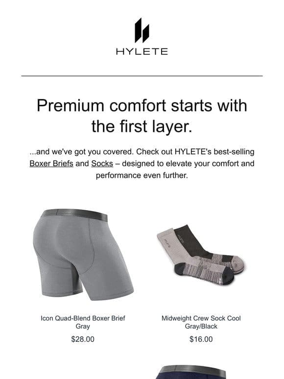 START YOUR DAY WITH HYLETE
