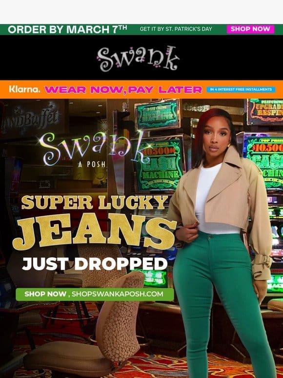 SUPER LUCKY JEANS JUST DROPPED  ‍♀️