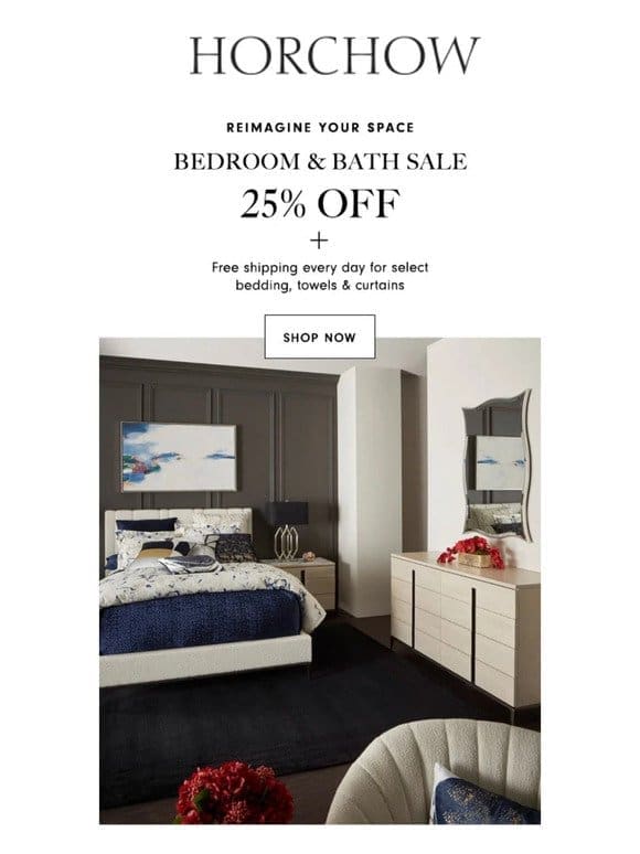 Sale! 25% Off Bedroom & Bath