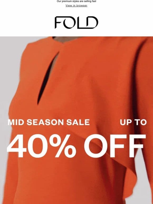 Sale bestsellers with up to 40% off