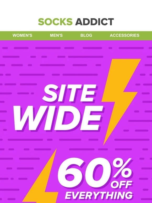 Save 60% Site Wide!