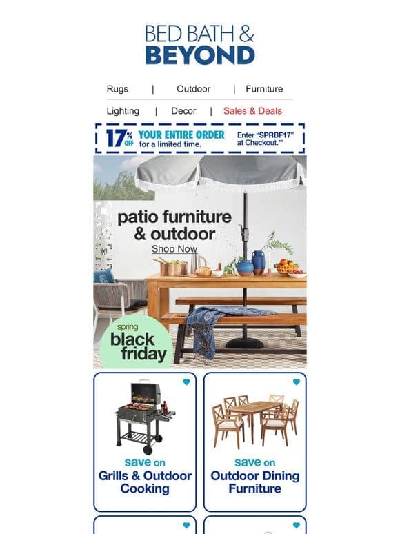 Save BIG on Patio & Outdoor Furniture