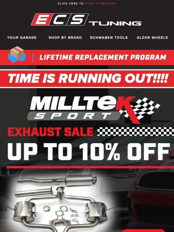 Save Up To 10% on Milltek Sport Exhaust!