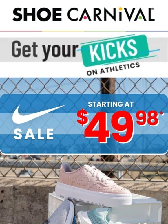 Save big on Nike for the whole family!