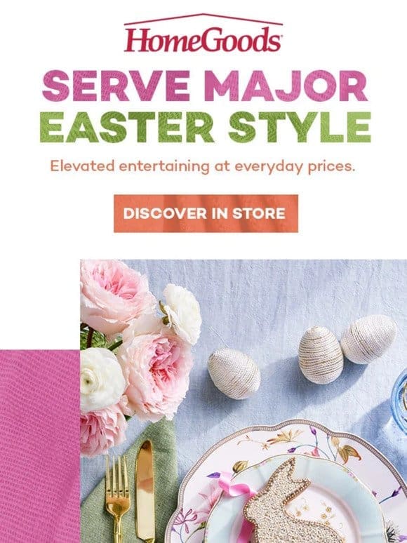 Save on Easter entertaining. ​
