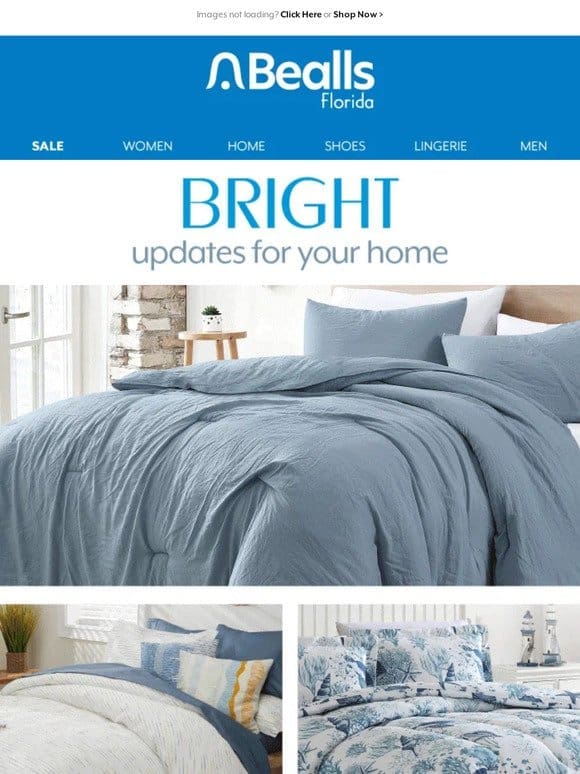 Save on bedding: 49.99 Quilt or Comforter Sets!