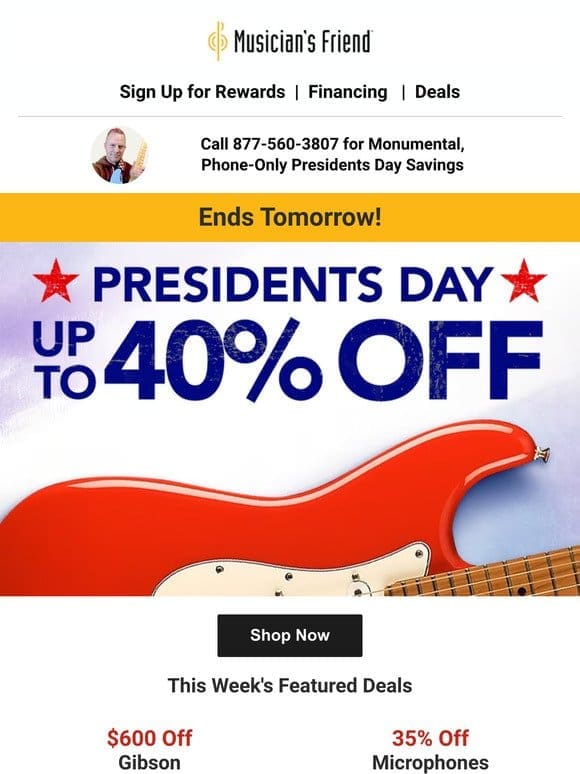 Save your bills: Presidents Day deals end soon