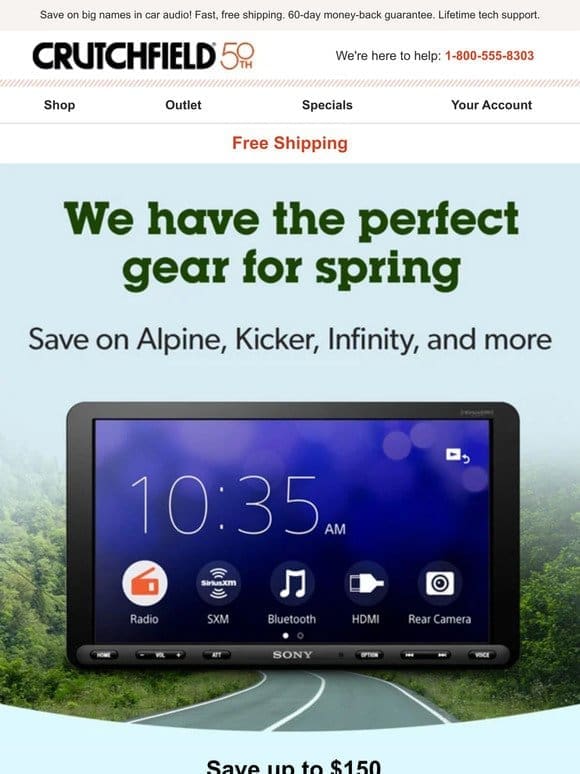 Savings for your spring gear-up