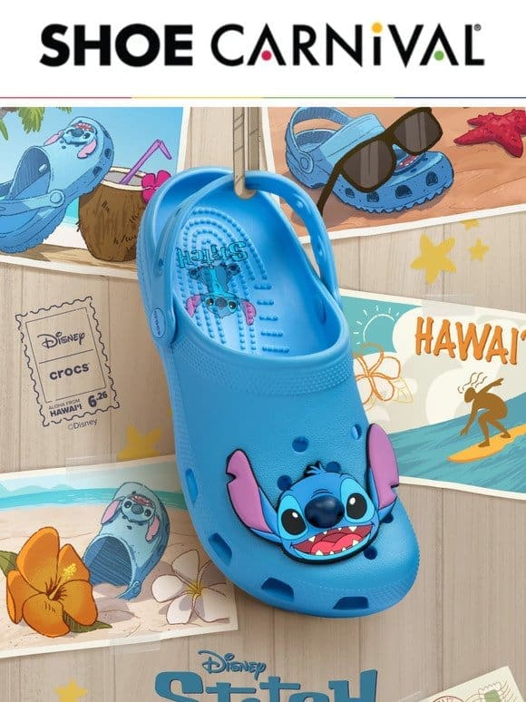 Say Aloha to the new Stitch Crocs! ​ ​