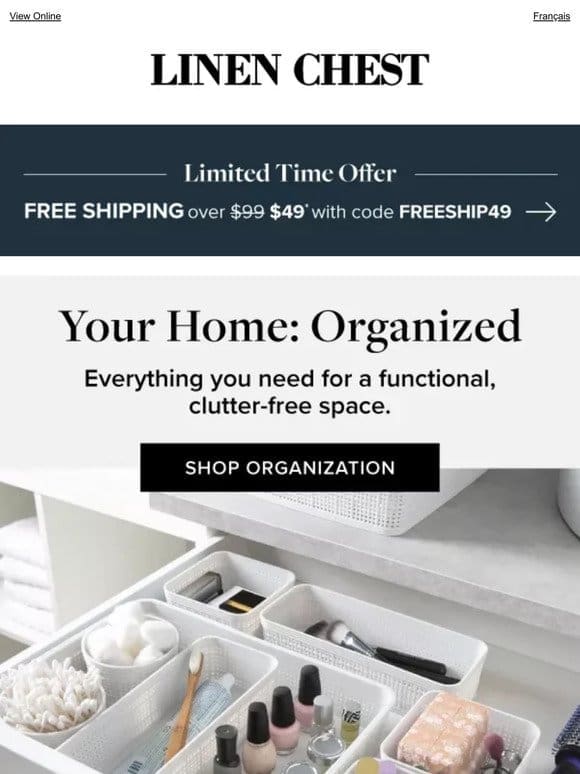 Say Goodbye to Clutter! ➡️  Shop Organization Essentials >