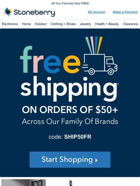 Score Free Shipping On Your Entire Order