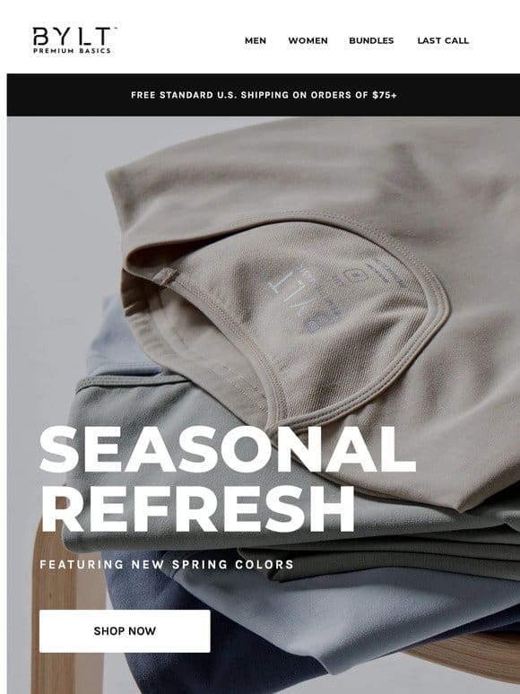 Seasonal Refresh   New Seasonal Colors in 10+ Styles