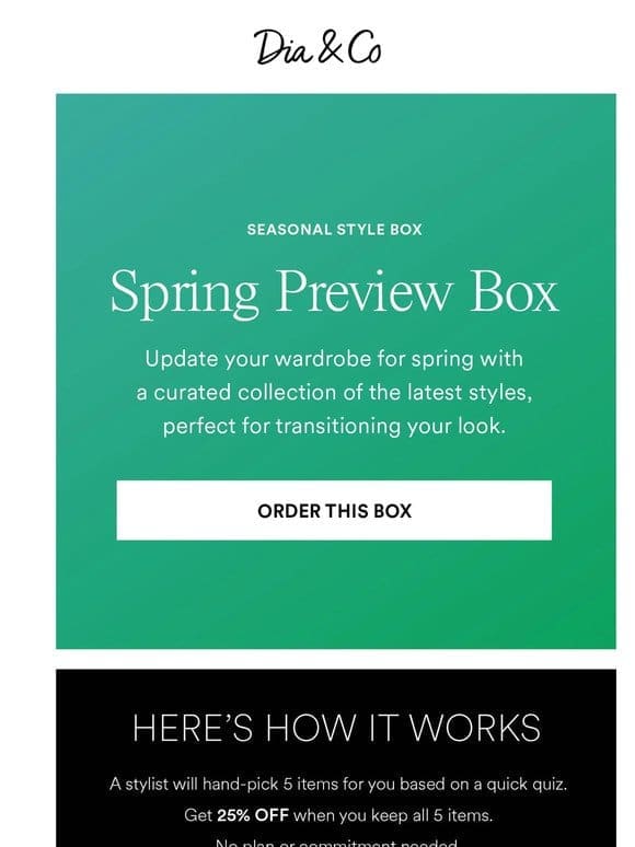 Seasonal Style Box: SPRING PREVIEW