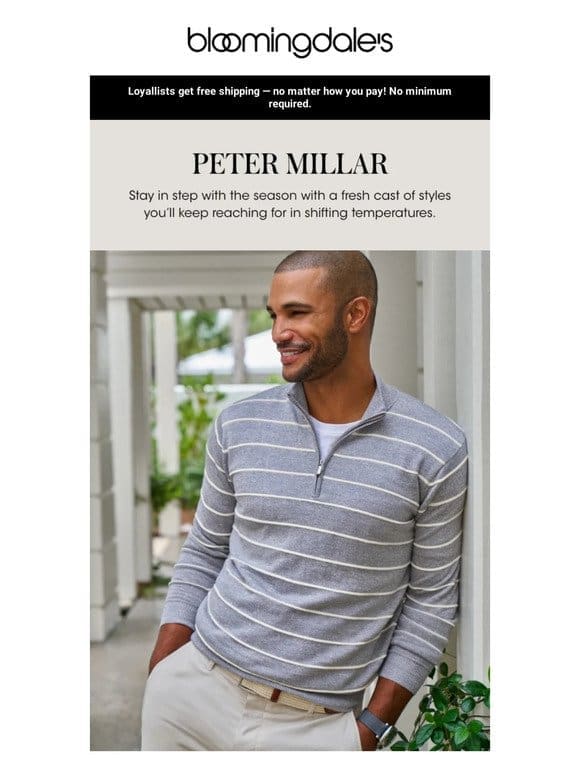 See what’s new from Peter Millar