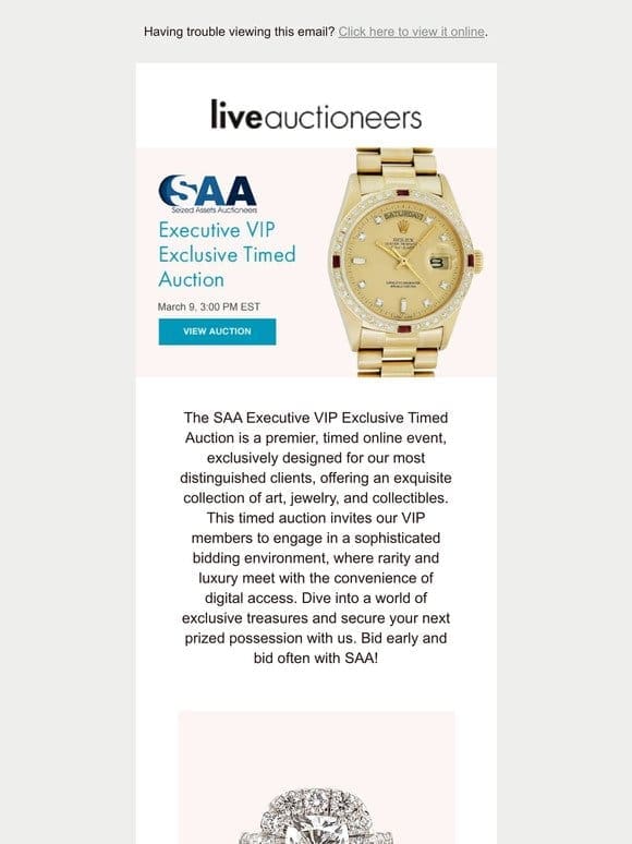 Seized Assets Auctioneers | Executive VIP Exclusive Timed Auction