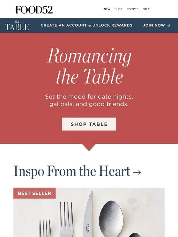 Set the table (and the mood!) for romance ❤️