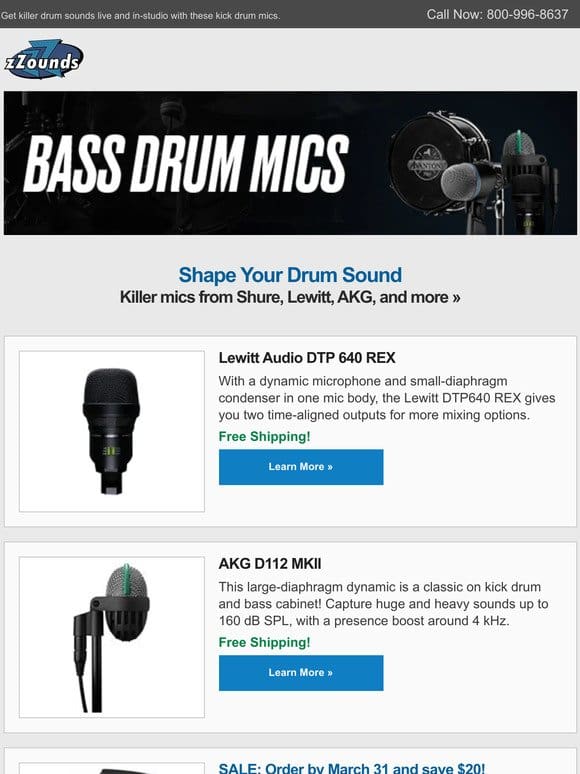 Shape Your Drum Sound With These Kick Mics
